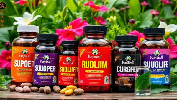 Glutathione for Athletic Recovery supplements with lush background.