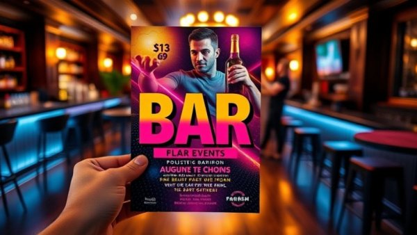 Vibrant flyer in a trendy lounge, Florida getaways from RDU.