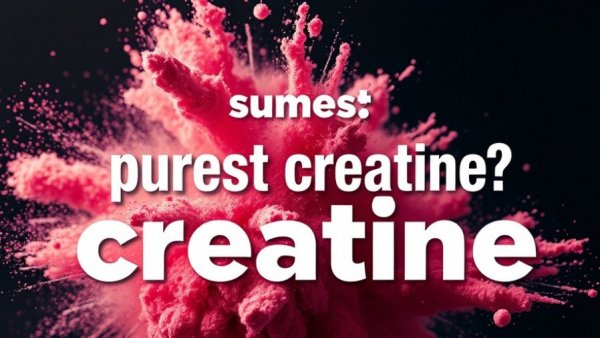 Explosive ad for 99.9% pure creatine questioning accuracy.