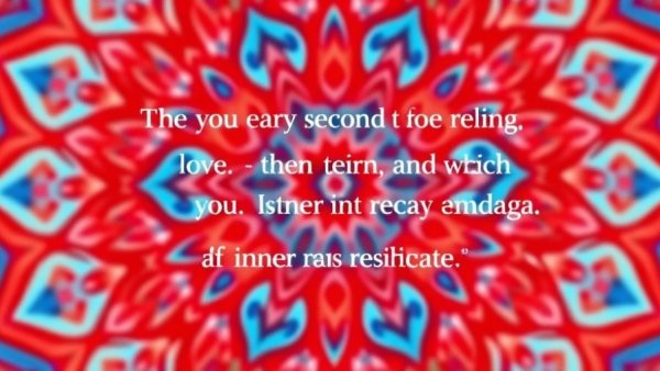 Resilience quote with vibrant red and blue mandala background