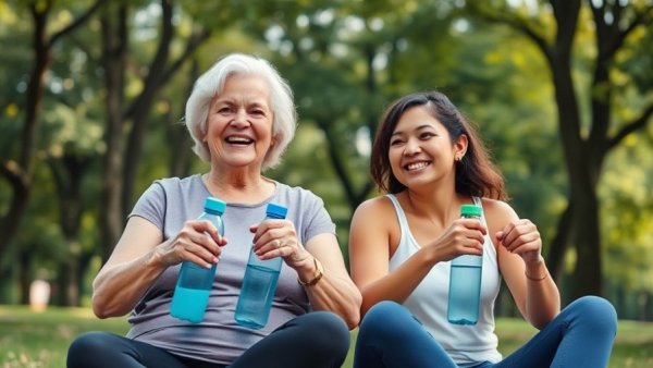 Effera® Lactoferrin and Women's Health - two women in a park