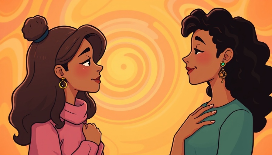 Illustration of a mindful conversation with diverse individuals.