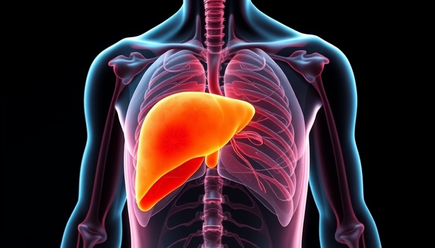 Illustration of liver for exogenous ketones and liver health