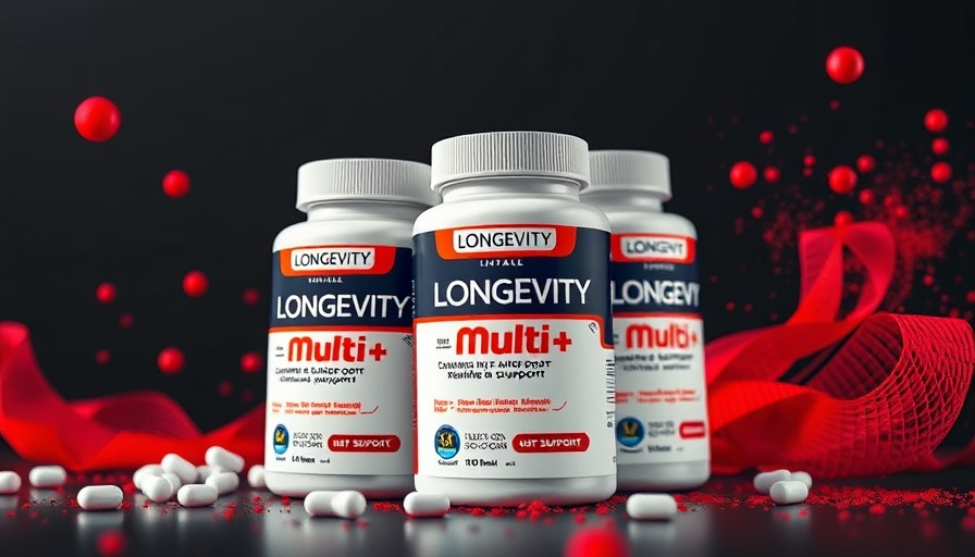 Unmatched Supps Longevity Multi supplement box with health support branding.