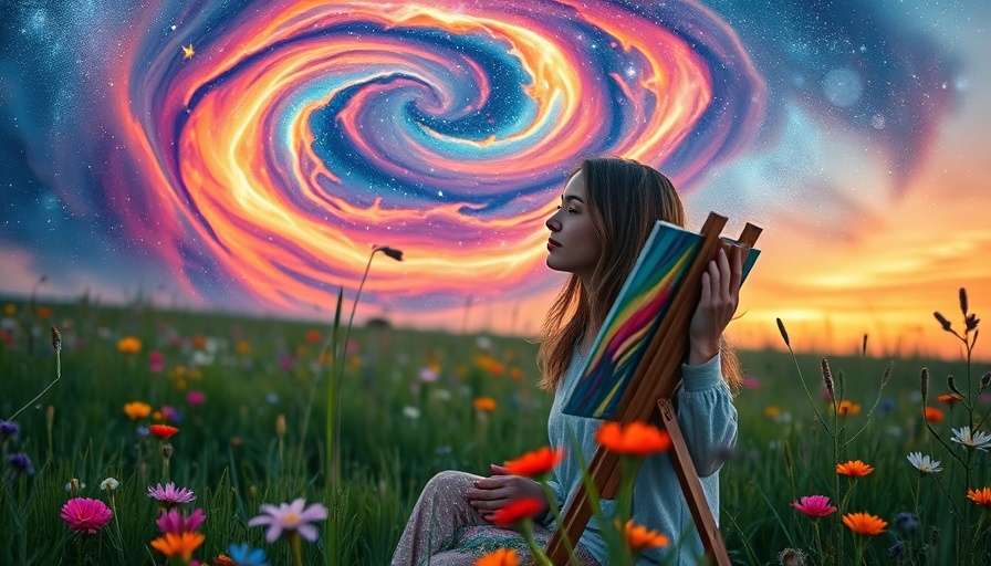 Healing Power of Therapeutic Art depicted in vibrant scene.