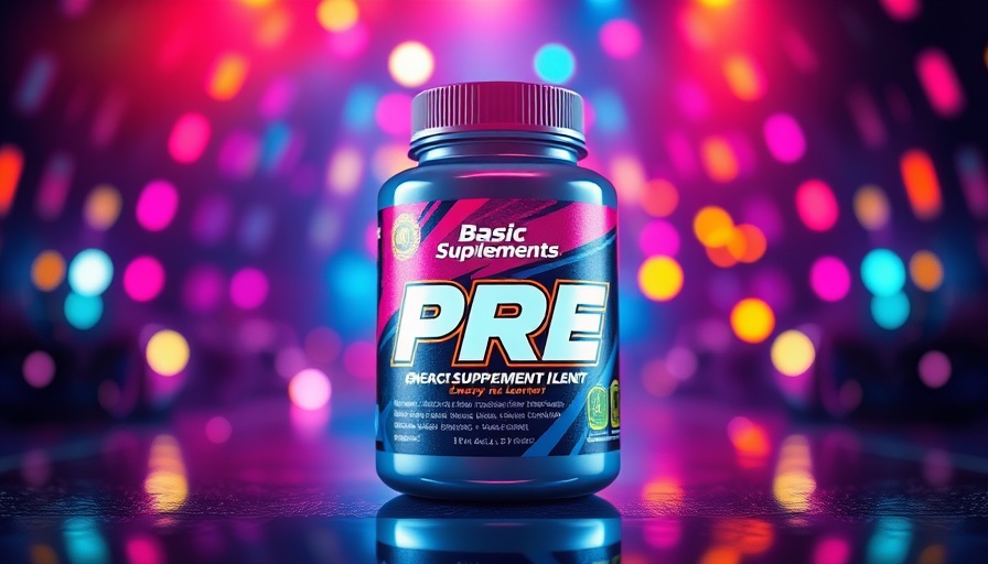 Basic PRE Club Mix flavor container with disco background.