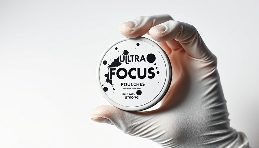 Ultra Focus Pouches container close-up for cognitive enhancement.
