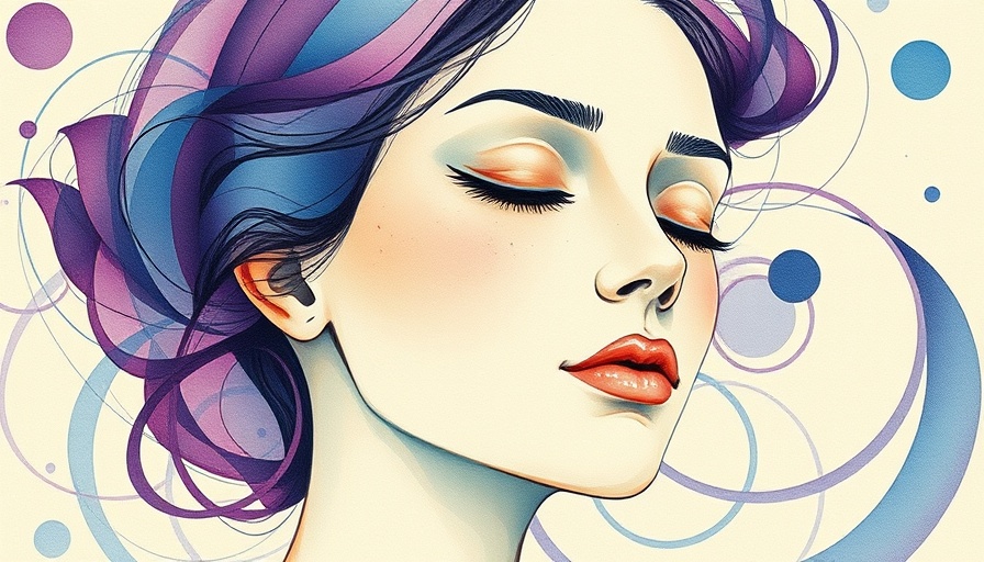 Abstract watercolor portrait embracing vulnerability.