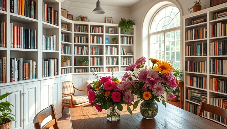 Cozy home library, books on shelves, vibrant flowers; what books have made you cry?