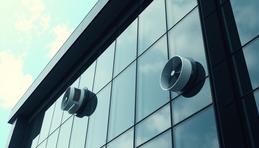 Modern glass building illustrating automated ventilation health benefits.