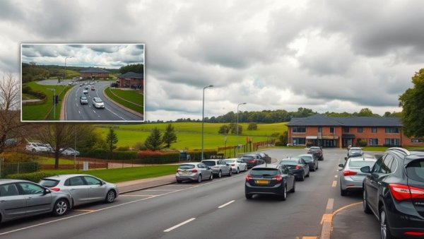 Ballydown Primary School traffic congestion highlights safety concerns.