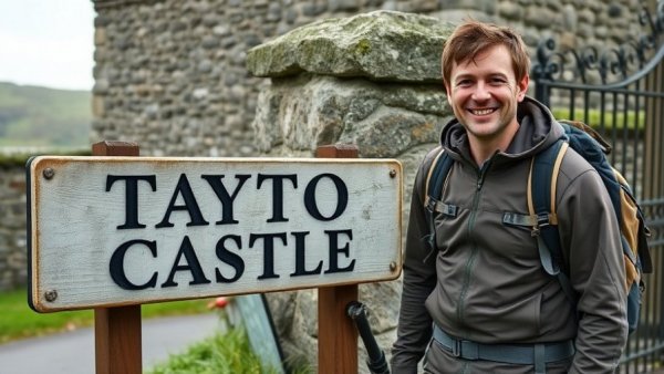 NIFL Premiership charity walk participant at Tayto Castle.
