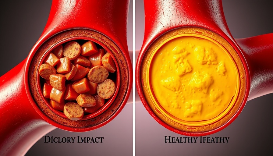 Illustration of arteries showing healthy popcorn benefits on heart health