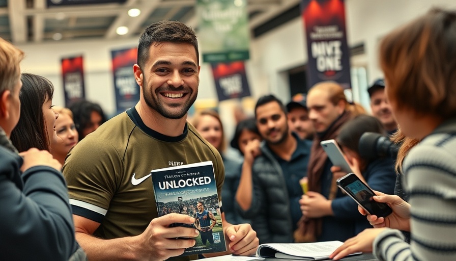 Rugby player's book signing event for Eben Etzebeth story.