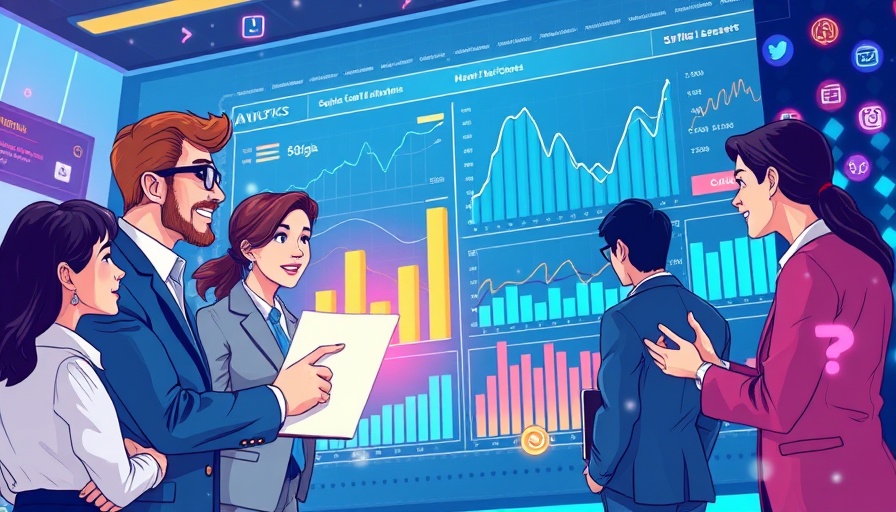 Google Analytics 4 digital interface illustration with vibrant graphics.