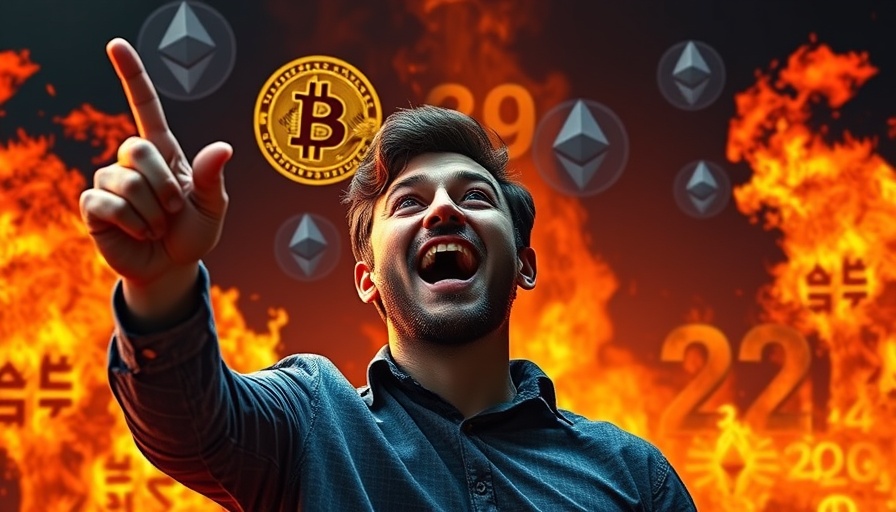 Bitcoin and Ethereum historic bull run imagery with enthusiastic pointing.