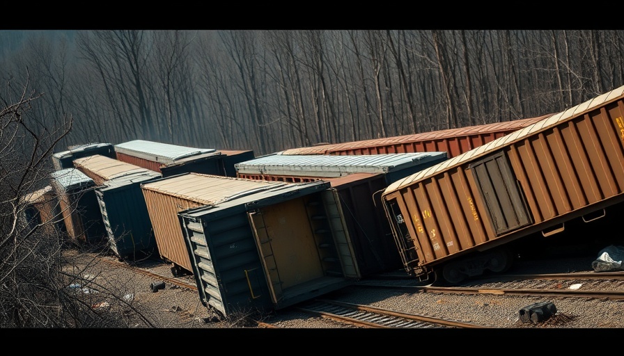 Train derailment illustrating resilience in life's challenges.