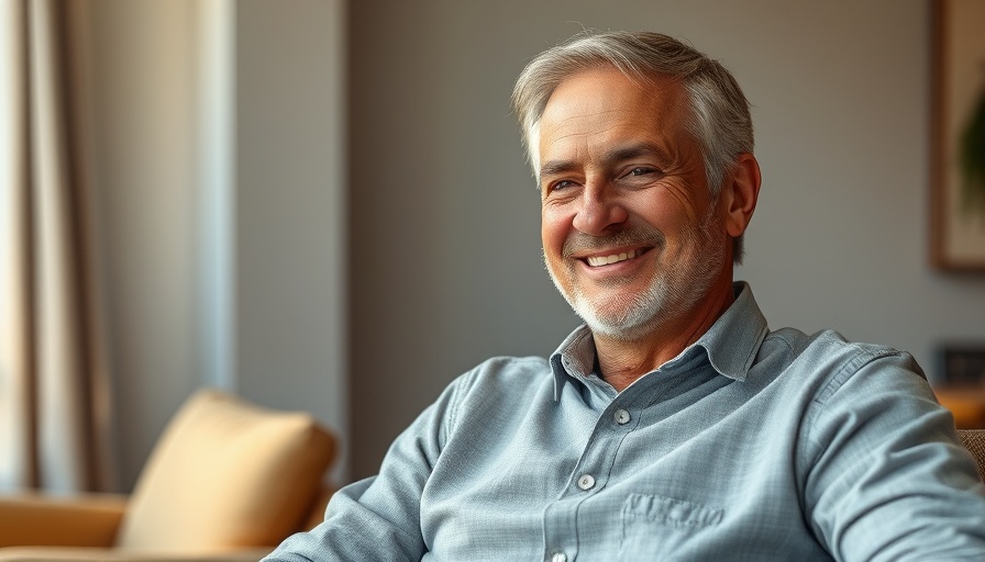 Casual indoor portrait of a middle-aged man, soft lighting.