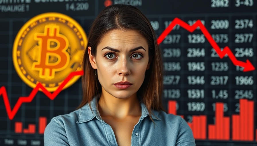 Crash-Proof Crypto Portfolio Strategies thumbnail with concerned woman and Bitcoin trend.