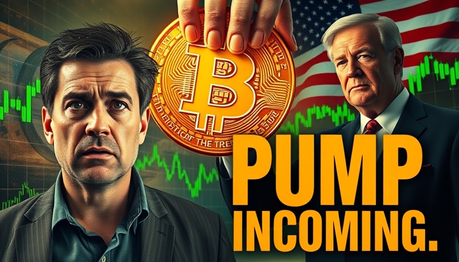 Bitcoin surge concept with concerned man and authoritative figure.