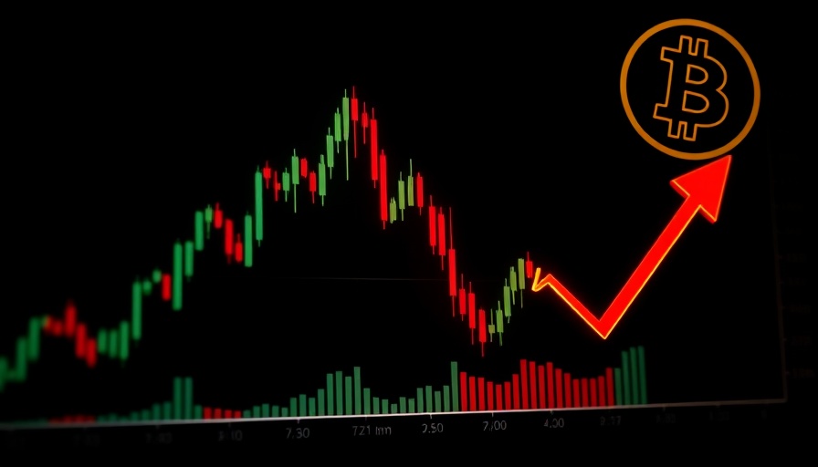 Bitcoin chart indicating critical support levels with an upward trend.