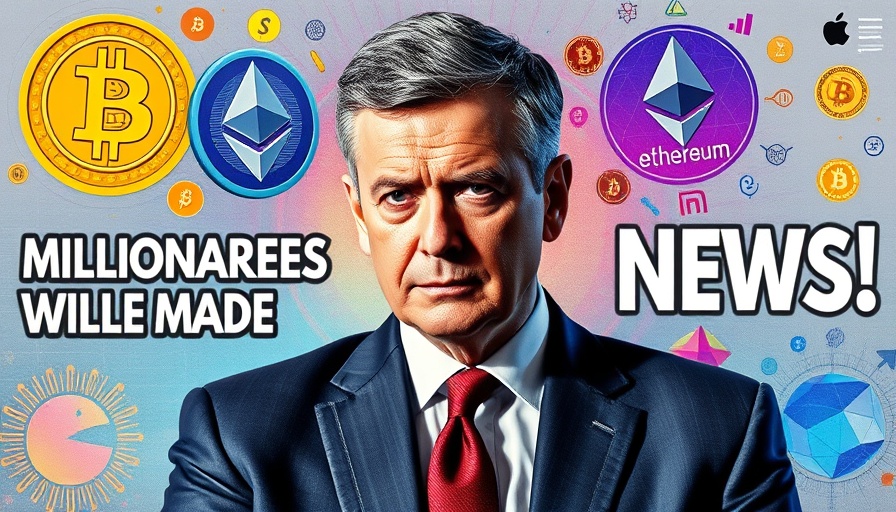 BlackRock CEO Larry Fink Crypto Strategy collage with crypto symbols