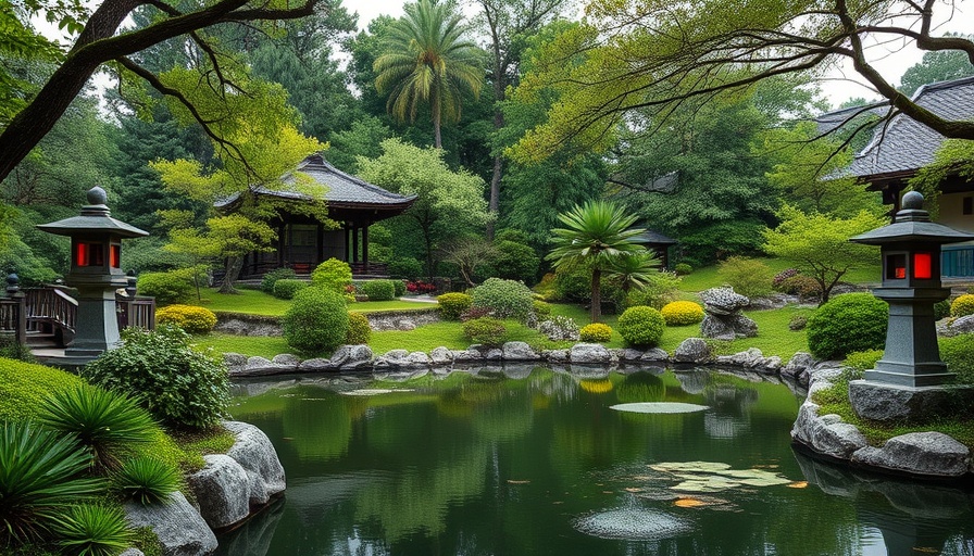 Serene Japanese garden symbolizing substance abuse recovery.