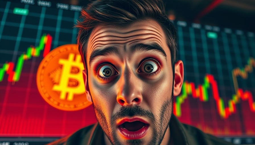 Shocked reaction to volatile Bitcoin market trends.