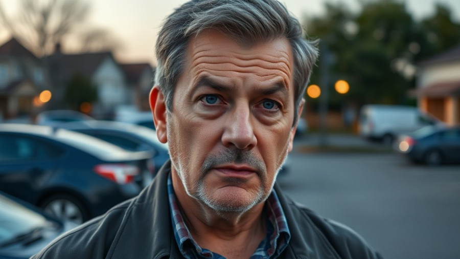 Man pondering market manipulation in Bitcoin outdoors.