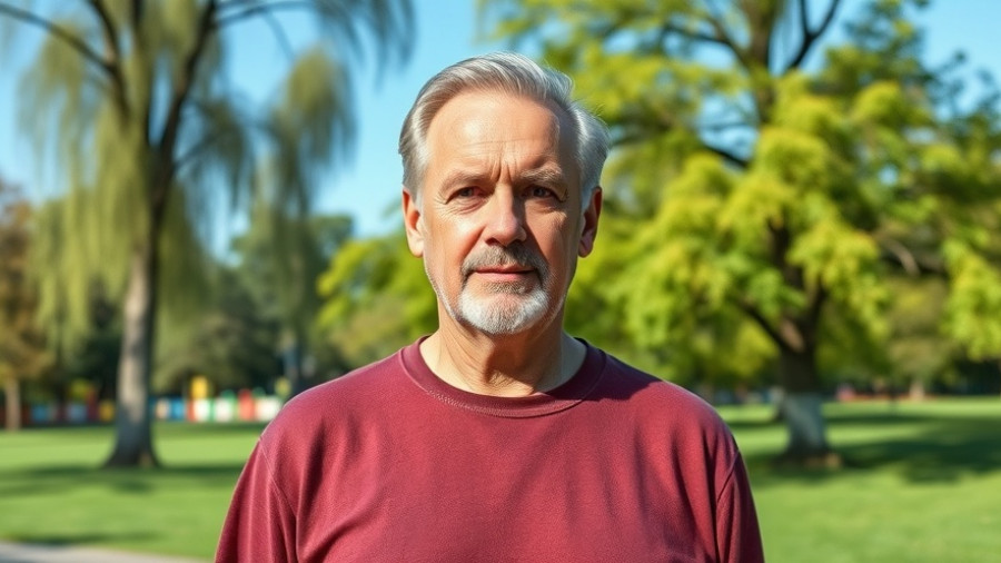 Bitcoin and Crypto Market Sentiment: Man in park.