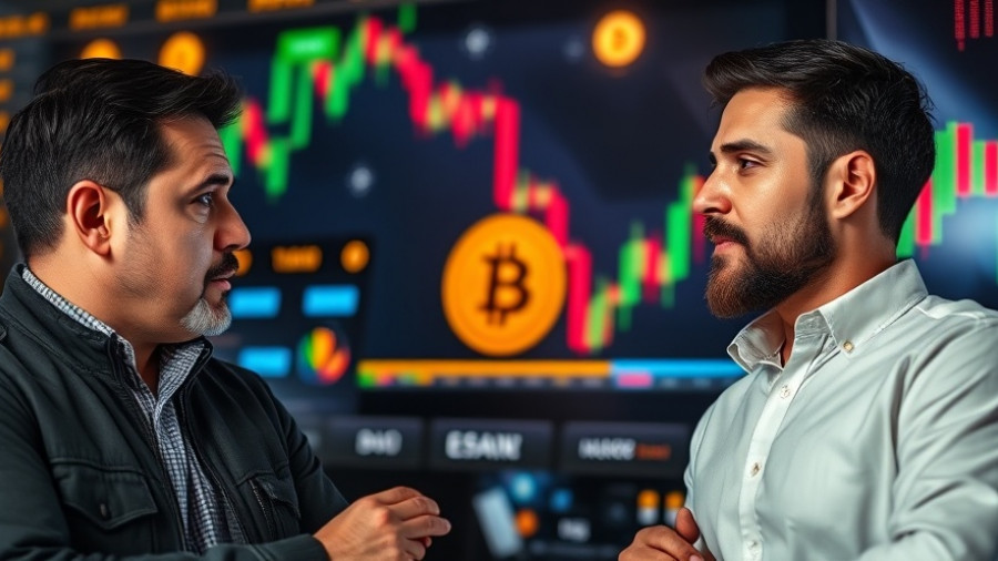 Confident discussion on Bitcoin rally outlook with crypto symbols.