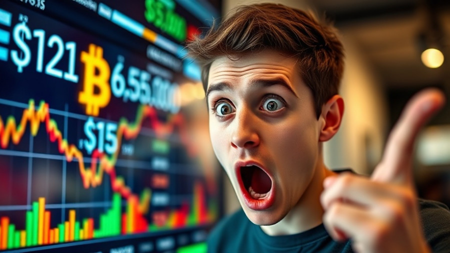 Bitcoin liquidation levels analysis with chart and excited viewer.