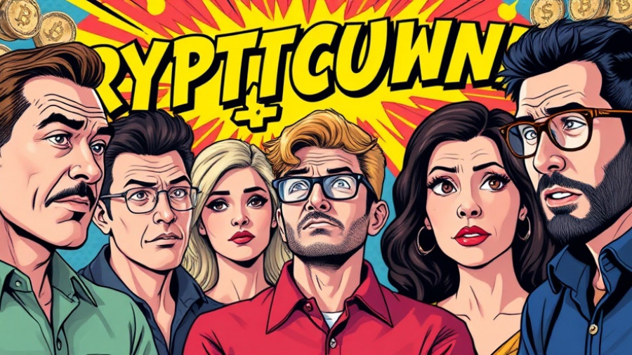 Discussing Bitcoin Bull Run, vibrant comic-style with cryptocurrency.