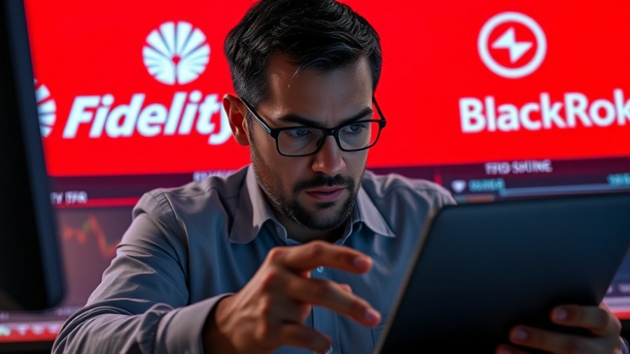 Spot Altcoin ETFs visual with financial analyst and major firm logos.