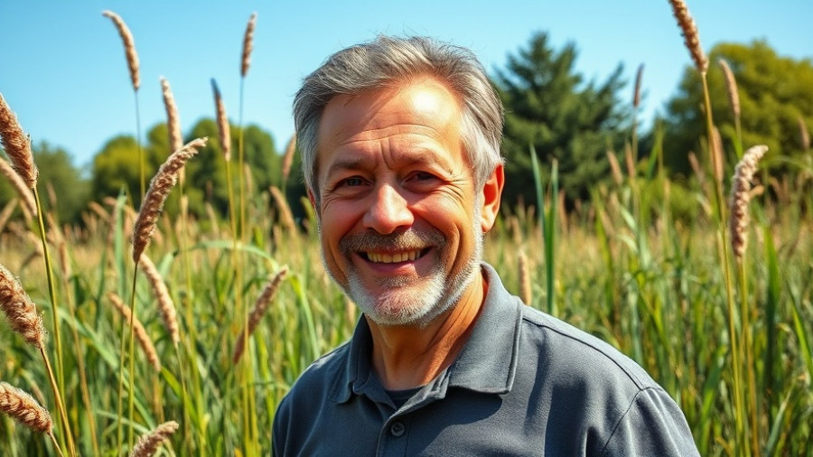 Man outdoors discussing Solana, Hedera, and Litecoin ETFs in nature.