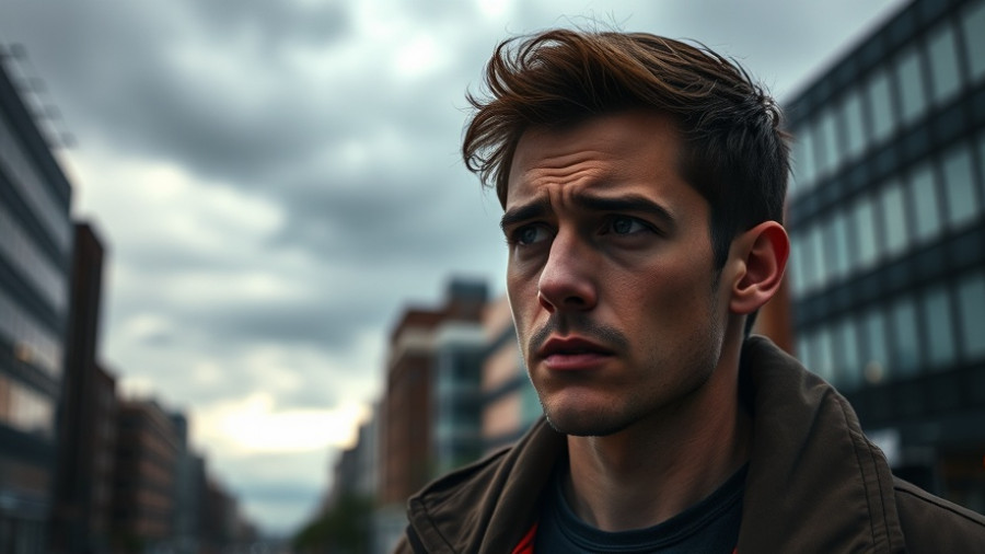 Bitcoin liquidity drop concept with concerned man and market chart.