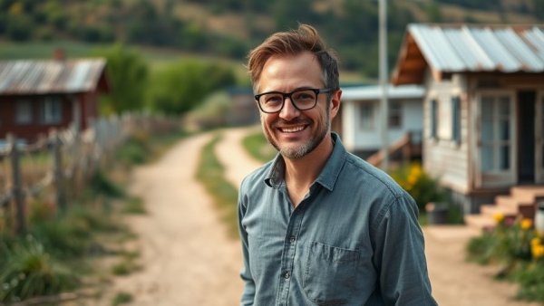 Neville Delport joins DA in rural setting, smiling outdoors.