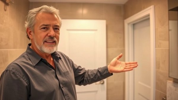 Man explains bathroom setup related to less constipation problems in China.