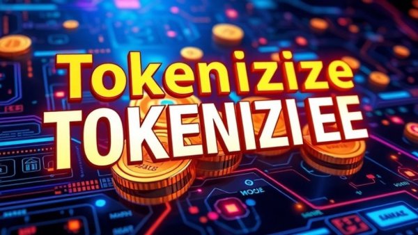 Tokenized Real World Assets graphic with gold coins and house icons.