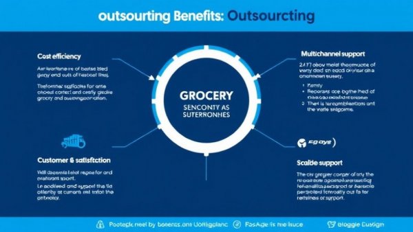 Call Center Outsourcing Services for Grocery Chains infographic highlights.