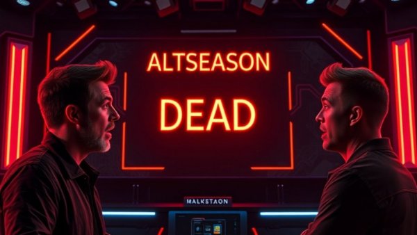 Bitcoin recovery news and altcoin market analysis in a digital studio display