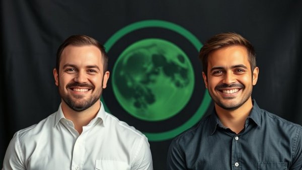 Two men going live for Bitcoin price movements discussion.