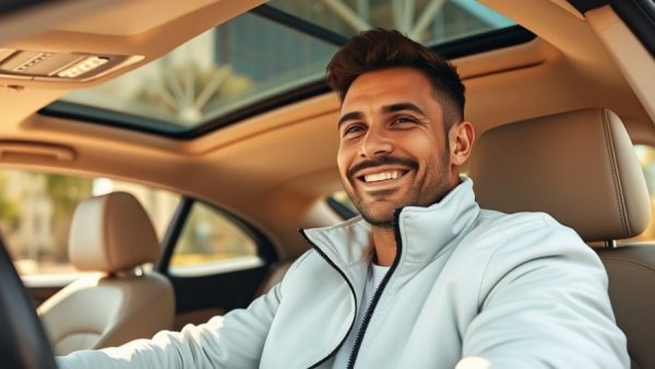 Man in a luxury car discussing Bitcoin Bounce Trading Insights.