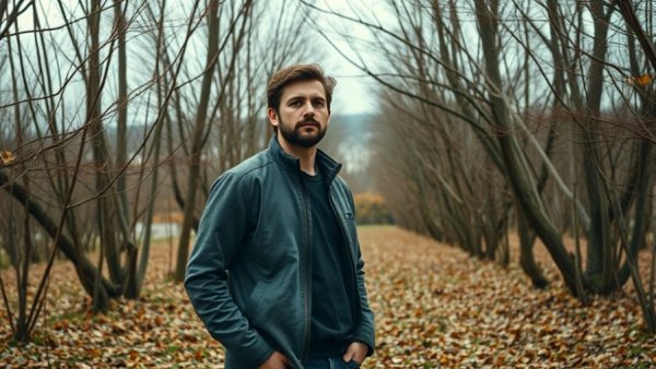 Thoughtful man contemplating future, Bitcoin Recovery hope.