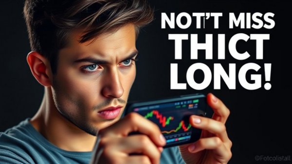 Bitcoin trading expectations visual with chart and symbol.