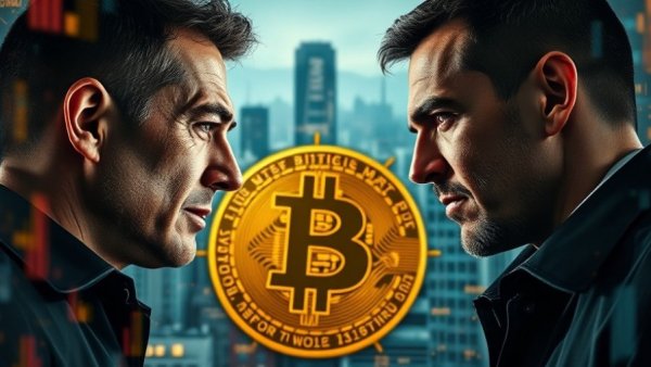 Bitcoin Price Prediction concept with experts in discussion.