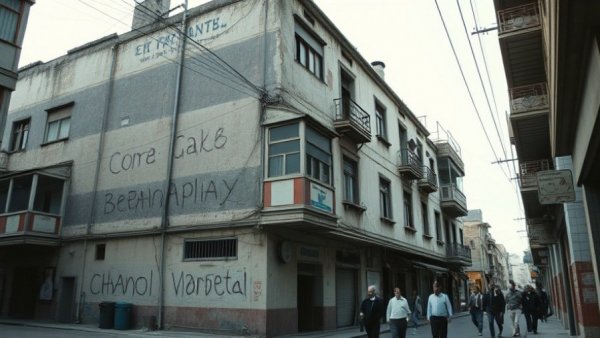 Dilapidated building in Johannesburg highlighting hijacked building issues.