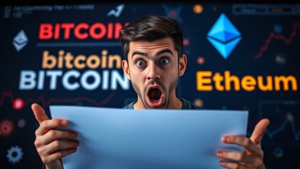 Bitcoin Holders alert as young man presents major crypto news with dramatic flair.