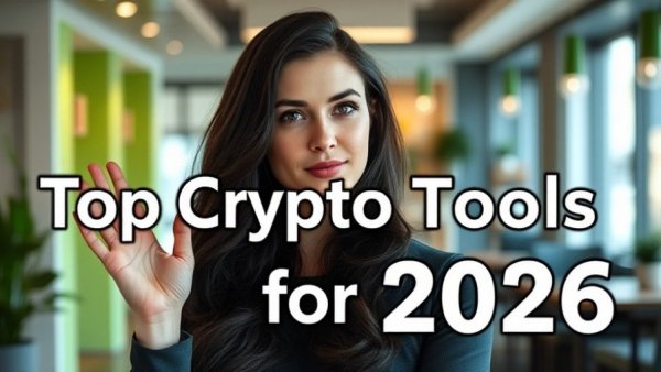 Focused presenter discussing Top Crypto Tools for 2026 in an informative setting