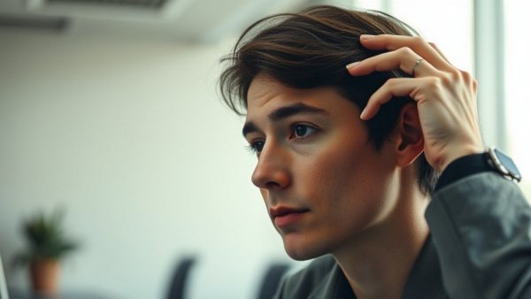 Thoughtful person in office, contemplating; Bitcoin Price Predictions.